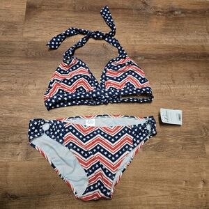 Catalina Red, White, and Blue Star Bikini Extra Large